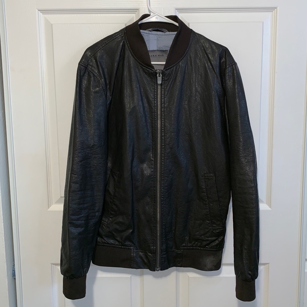 Zara man faux leather